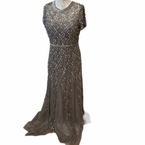 Adrianna Papell sequin gown size 14